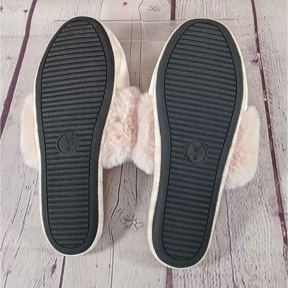 NWOT - VICTORIA'S SECRET Signature Satin Slippers - Picture 6 of 11